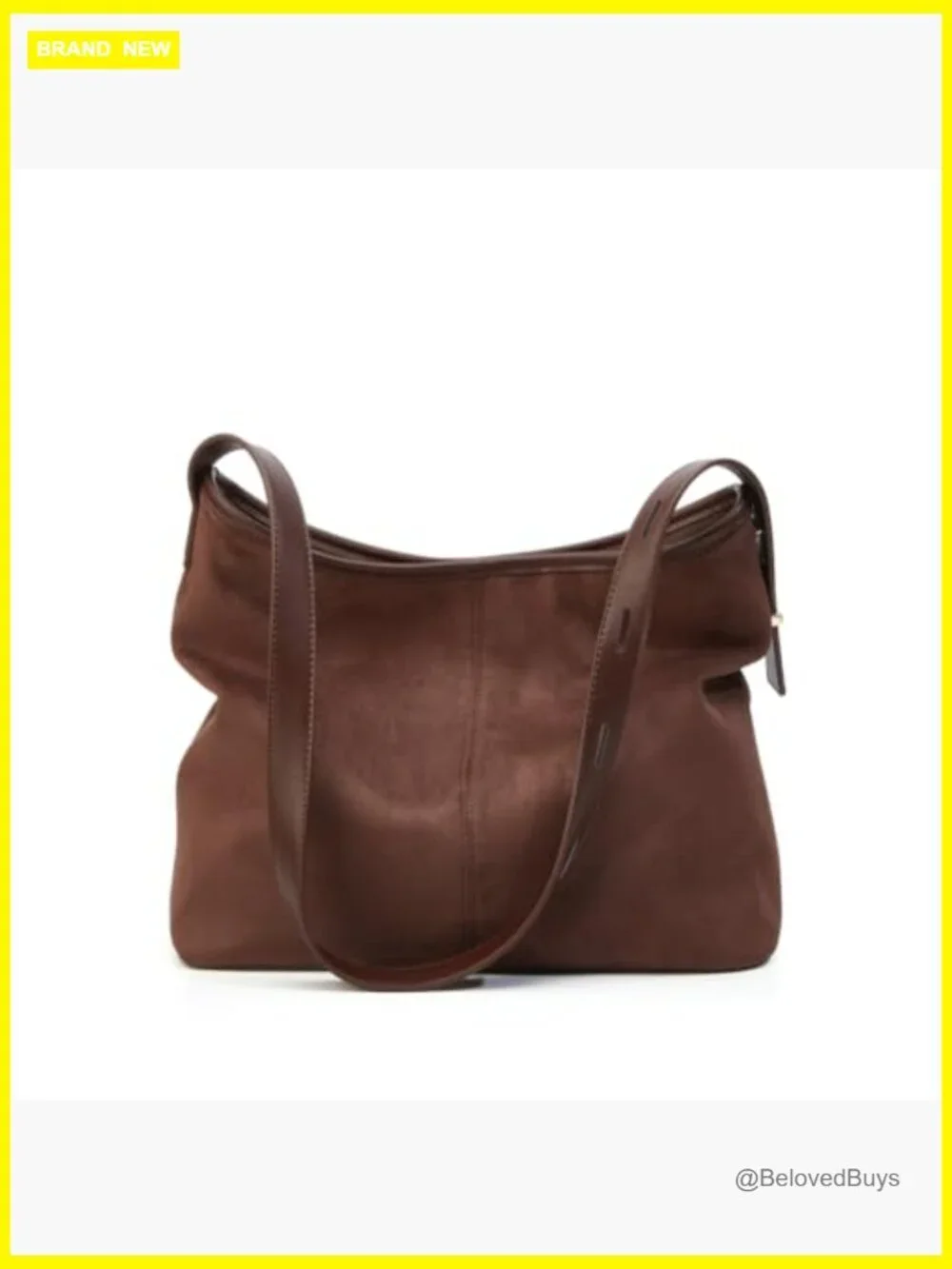 Suede Hobo Bag Tote Crossbody Shoulder Bag Retro Slouchy Handbag Women